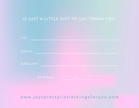 Jays Gift Card