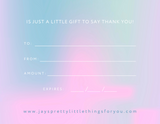 Jay's Pretty Little Things For You - Gift Card