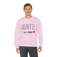 "AUNTIE Est. 2024" Custom Crewneck Sweatshirt