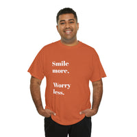 SMILE MORE...Positive vibe, Unisex Summer Fun Tee - Jay's Pretty Little Things For You