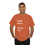 SMILE MORE...Positive vibe, Unisex Summer Fun Tee - Jay's Pretty Little Things For You