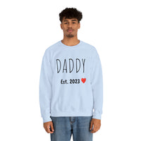 "DADDY Est. 2023" Giftable  Custom Crewneck Sweatshirt