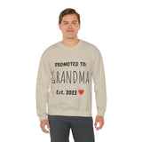 "PROMOTED TO GRANDMA Est. 2023" Custom Crewneck Sweatshirt