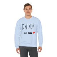 "DADDY Est. 2023" Giftable  Custom Crewneck Sweatshirt