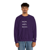 MOM.WIFE.BOSS Giftable Crewneck Sweatshirt