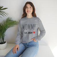 "MOMMY Est. 2024" Custom Crewneck Sweatshirt