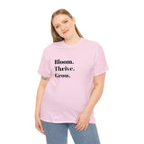 BLOOM. THRIVE. GROW. Fun Summer Tee - Jay's Pretty Little Things For You