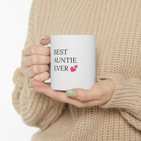 "BEST AUNTIE EVER" Ceramic Gift Mug 11oz