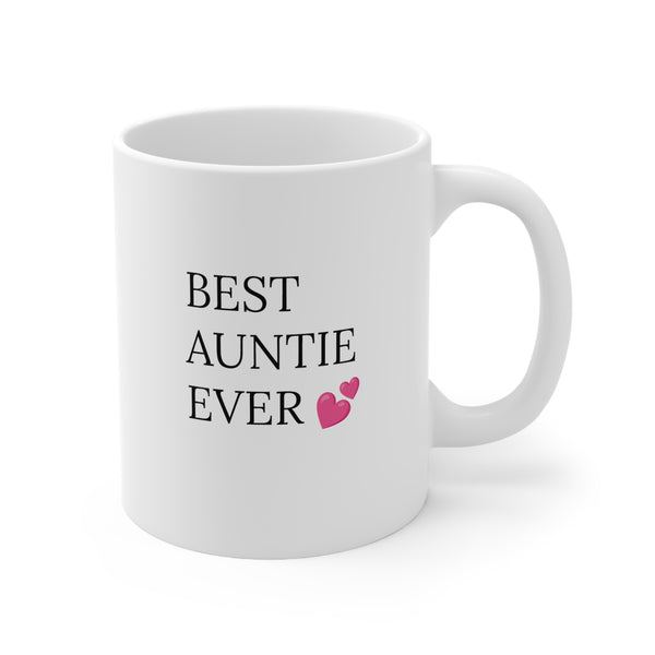 "BEST AUNTIE EVER" Ceramic Gift Mug 11oz