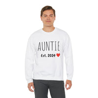 "AUNTIE Est. 2024" Custom Crewneck Sweatshirt