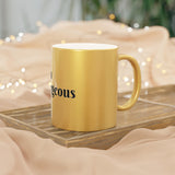 "HELLO GORGEOUS" Metallic Gift Mug (Silver\Gold)- Gift For Her