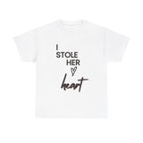 I STOLE HER HEART MEN'S Tee... prewedding photo, engagement or bridal photography tee