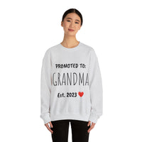 "PROMOTED TO GRANDMA Est. 2023" Custom Crewneck Sweatshirt