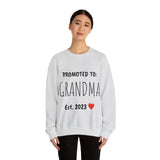 "PROMOTED TO GRANDMA Est. 2023" Custom Crewneck Sweatshirt