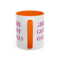 Inspirational Accent Coffee Mug - "Girl Got Goals" - Perfect Gift for Ambitious Women