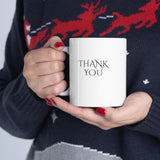 "THANK YOU" Ceramic Gift Mug 11oz