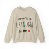 "PROMOTED TO GRANDMA Est. 2023" Custom Crewneck Sweatshirt