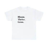 BLOOM. THRIVE. GROW. Fun Summer Tee - Jay's Pretty Little Things For You