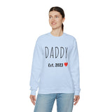 "DADDY Est. 2023" Giftable  Custom Crewneck Sweatshirt