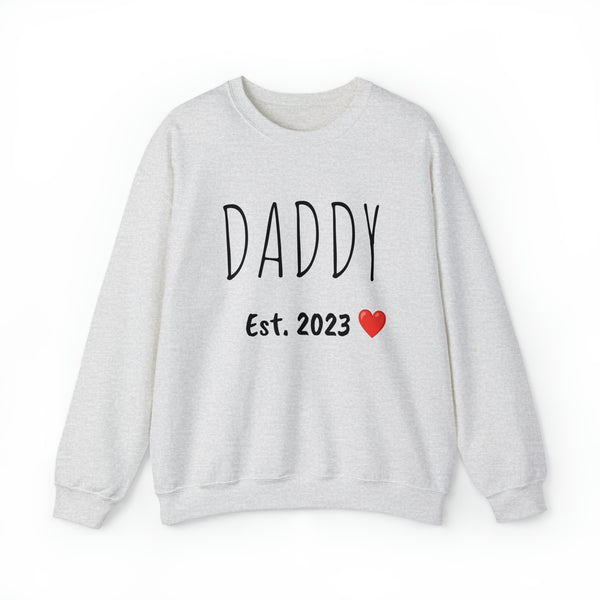 "DADDY Est. 2023" Giftable  Custom Crewneck Sweatshirt