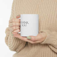 "THANK YOU" Ceramic Gift Mug 11oz