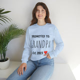 "PROMOTED TO GRANDPA Est. 2023" Custom Crewneck Sweatshirt