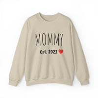 "MOMMY Est. 2023" Custom Crewneck Sweatshirt