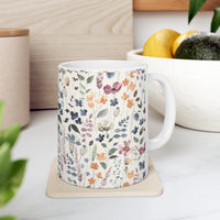 "BEST FLORAL PRINT" Giftable Ceramic Mug 11oz