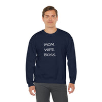 MOM.WIFE.BOSS Giftable Crewneck Sweatshirt