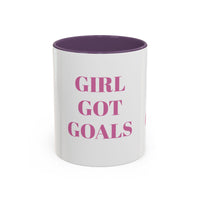 Inspirational Accent Coffee Mug - "Girl Got Goals" - Perfect Gift for Ambitious Women