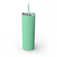 Rachel Custom Skinny Tumbler with Straw, 20oz