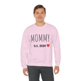 "MOMMY Est. 2024" Custom Crewneck Sweatshirt