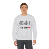 "MOMMY Est. 2024" Custom Crewneck Sweatshirt