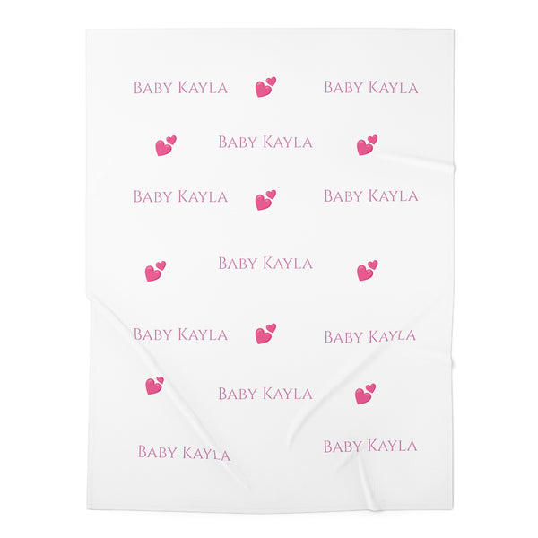 Baby Girl Custom Baby Swaddle Blanket