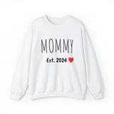 "MOMMY Est. 2024" Custom Crewneck Sweatshirt