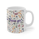 BESTSELLING THANK YOU FLORAL Ceramic Mug 11oz