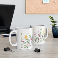 "BEAUTIFUL FLORAL PRINTS" Giftable Ceramic Mug 11oz