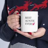 "BEST AUNTIE EVER" Ceramic Gift Mug 11oz