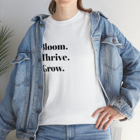 BLOOM. THRIVE. GROW. Fun Summer Tee - Jay's Pretty Little Things For You