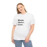 BLOOM. THRIVE. GROW. Fun Summer Tee - Jay's Pretty Little Things For You