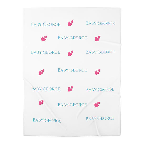 Baby Boy Custom Baby Swaddle Blanket