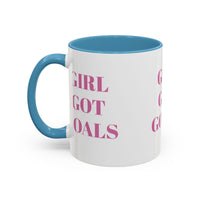 Inspirational Accent Coffee Mug - "Girl Got Goals" - Perfect Gift for Ambitious Women