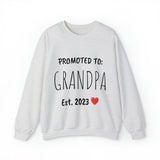 "PROMOTED TO GRANDPA Est. 2023" Custom Crewneck Sweatshirt