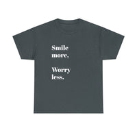 SMILE MORE...Positive vibe, Unisex Summer Fun Tee - Jay's Pretty Little Things For You