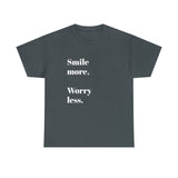 SMILE MORE...Positive vibe, Unisex Summer Fun Tee - Jay's Pretty Little Things For You