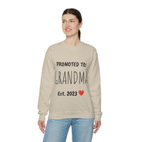 "PROMOTED TO GRANDMA Est. 2023" Custom Crewneck Sweatshirt