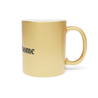 "HELLO HANDSOME" Metallic Gift Mug (Silver\Gold) - Gift for Him