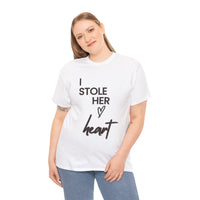 I STOLE HER HEART MEN'S Tee... prewedding photo, engagement or bridal photography tee