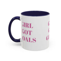 Inspirational Accent Coffee Mug - "Girl Got Goals" - Perfect Gift for Ambitious Women