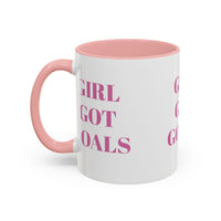 Inspirational Accent Coffee Mug - "Girl Got Goals" - Perfect Gift for Ambitious Women